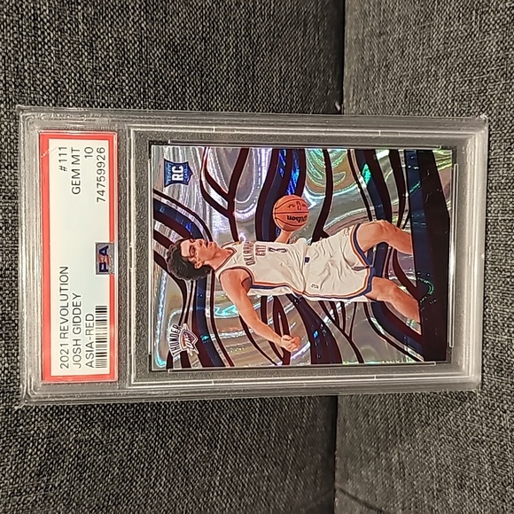 2021 Panini Revolution Asia Red Josh Giddey Rookie PSA10 Gem Mint - Picture 1 of 2